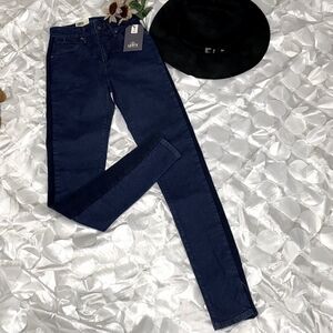 Levi's Made & Crafted High Rise Skinny 721 Jeans With Knit Leg Trim 25/32 NWT‎